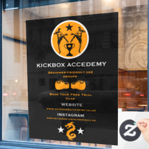Kickboxer Muay Thai Business Promotion