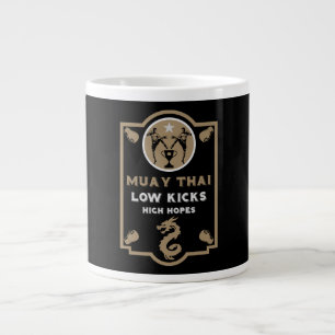 Kickboxer Muay Thai Sport Large Coffee Mug