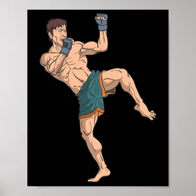 Kickboxer Prepares To Strike  Poster (Front)