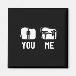 Kickboxer Proud Funny Men Kickboxing Magnet