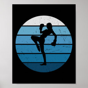 Kickboxer Women's Kickboxing Boxing Men's Kickbox Poster
