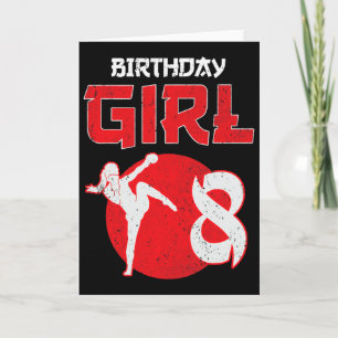 Kickboxing 8 Years Old Birthday Mma Martial Arts G Card