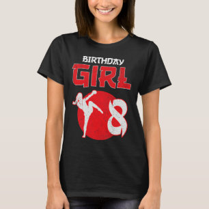 Kickboxing 8 Years Old Birthday Mma Martial Arts G T-Shirt