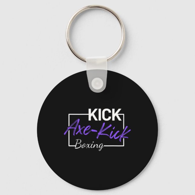 Kickboxing Axe Kick  Key Ring (Front)