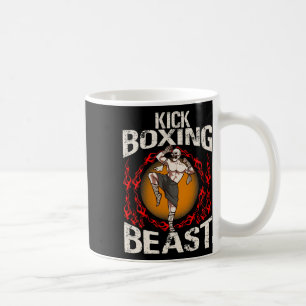 Kickboxing Beast Brazilian Martial Arts Distressed Coffee Mug