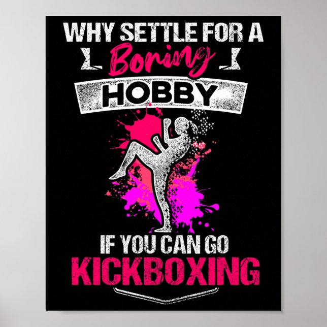 Kickboxing Boring Kick Boxing Workout  Poster (Front)
