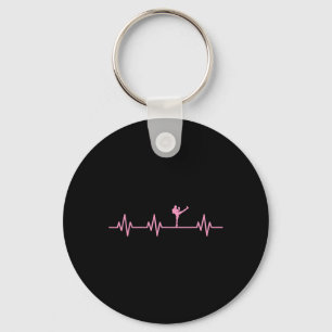 Kickboxing Boxer Kick Lifeline Heartbeat Life Love Key Ring