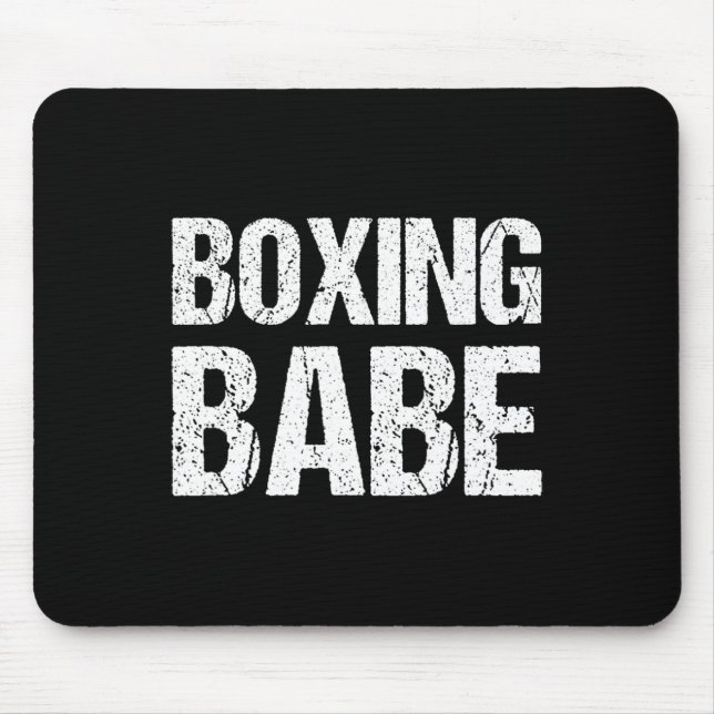 Kickboxing Boxing Bybe Shirt  Mouse Pad (Front)