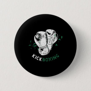 Kickboxing Boxing Gloves 6 Cm Round Badge