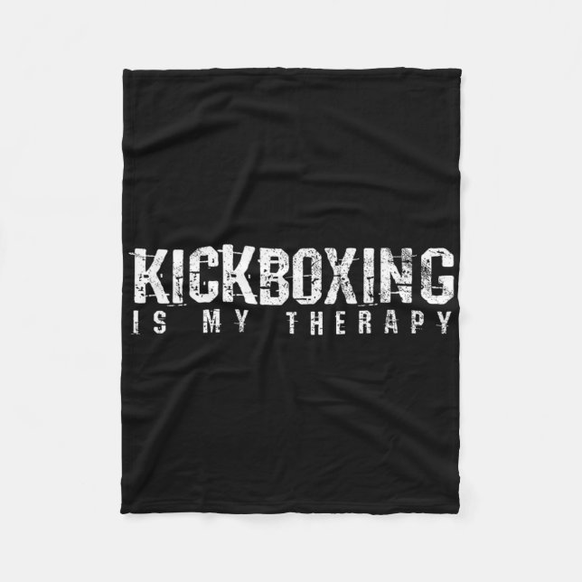 Kickboxing Boxing Material Arts Gift  Fleece Blanket (Front)
