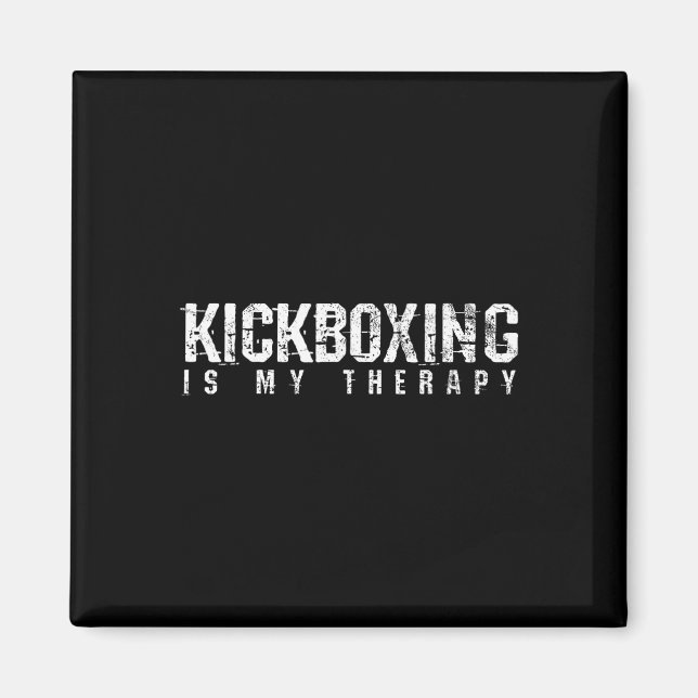 Kickboxing Boxing Material Arts Gift  Magnet (Front)