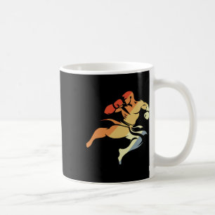 Kickboxing Boy Sketch 90s Look Martial Arts Coffee Mug