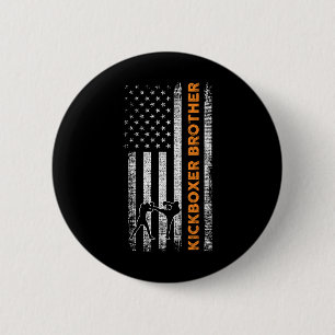 Kickboxing Brother  6 Cm Round Badge
