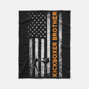 Kickboxing Brother Fleece Blanket