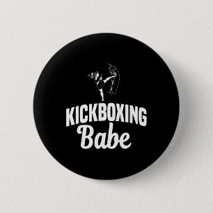 Kickboxing Bybe Kickboxer Karate Boxing Mma Fighte 6 Cm Round Badge