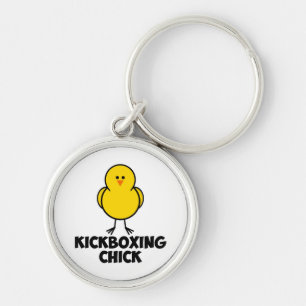 Kickboxing Chick Key Ring