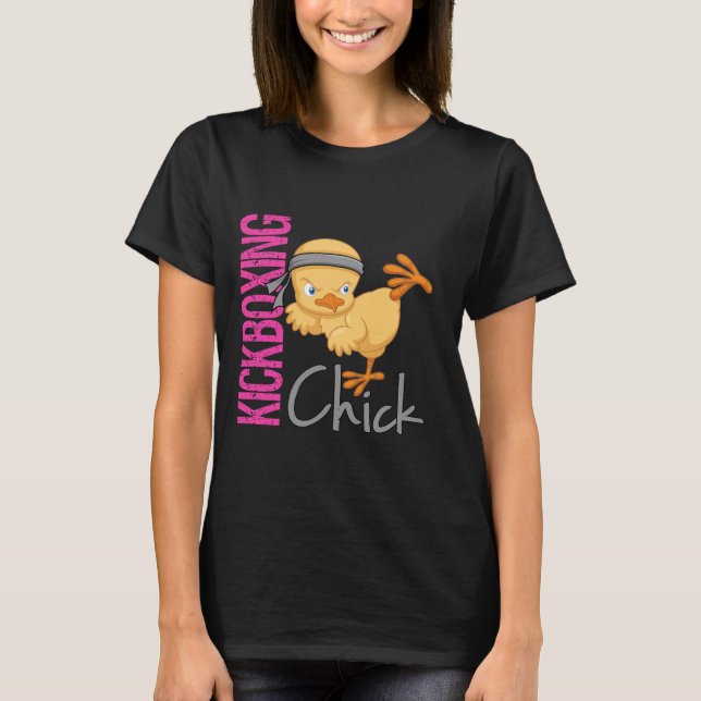 Kickboxing Chick T-Shirt (Front)