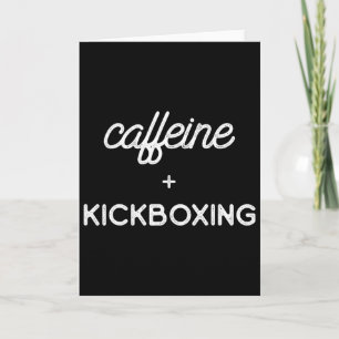 Kickboxing Coffee Kick Boxing Workout  Card