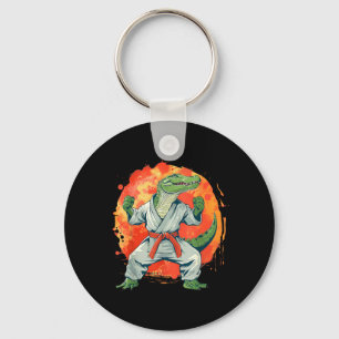 Kickboxing Crocodile Taekwondo Karate MMA Funny Key Ring