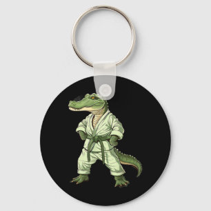 Kickboxing Crocodile Taekwondo Karate MMA Funny Key Ring