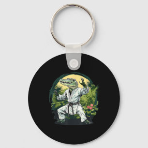 Kickboxing Crocodile Taekwondo Karate MMA Funny Key Ring