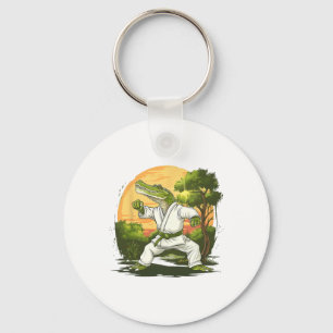 Kickboxing Crocodile Taekwondo Karate Mma Funny Ma Key Ring