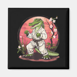 Kickboxing Crocodile Taekwondo Karate MMA Funny Magnet