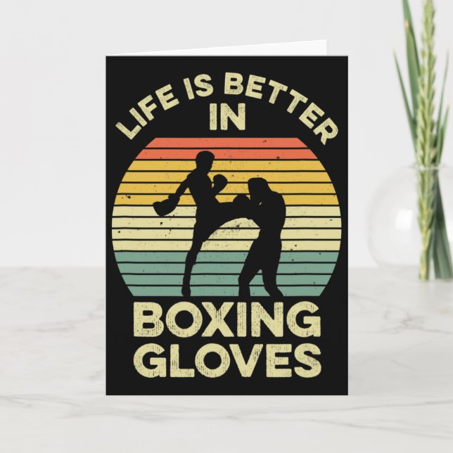 Kickboxing Design For A Muay Thai Fighter  Card (Front)