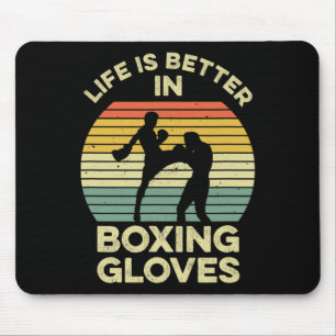 Kickboxing Design For A Muay Thai Fighter Mouse Pad