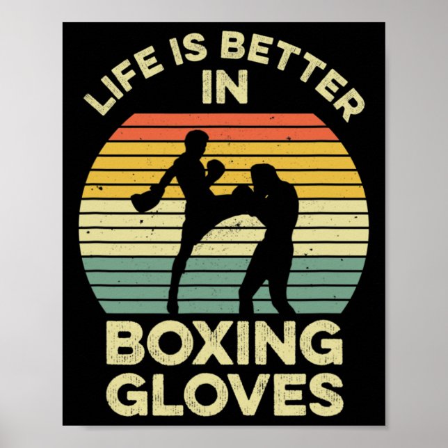 Kickboxing Design For A Muay Thai Fighter  Poster (Front)