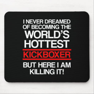 Kickboxing Dreamed Kick Boxing Workout Mouse Pad