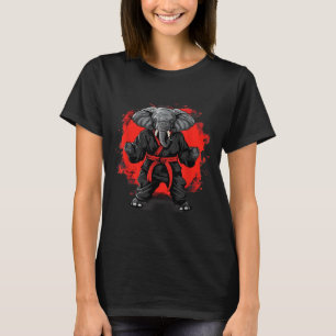 Kickboxing Elephant Taekwondo Karate MMA Funny T-Shirt
