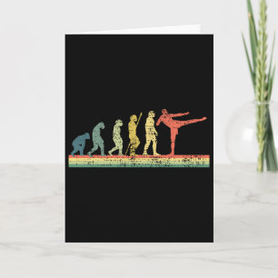 Kickboxing Evolution Funny Gift Tee Kick Card