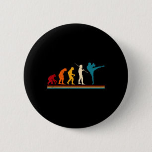 Kickboxing Evolution Kickboxer Karate Boxing Mma 6 Cm Round Badge