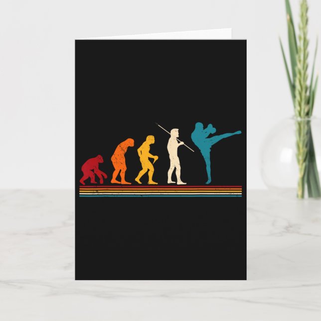 Kickboxing Evolution Kickboxer Karate Boxing Mma  Card (Front)