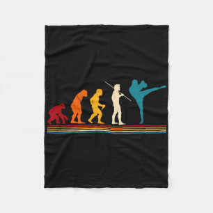 Kickboxing Evolution Kickboxer Karate Boxing Mma Fleece Blanket