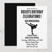 Kickboxing Fighter Boxer Birthday Kickboxing