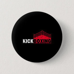 Kickboxing Fighting Ring Sport 6 Cm Round Badge