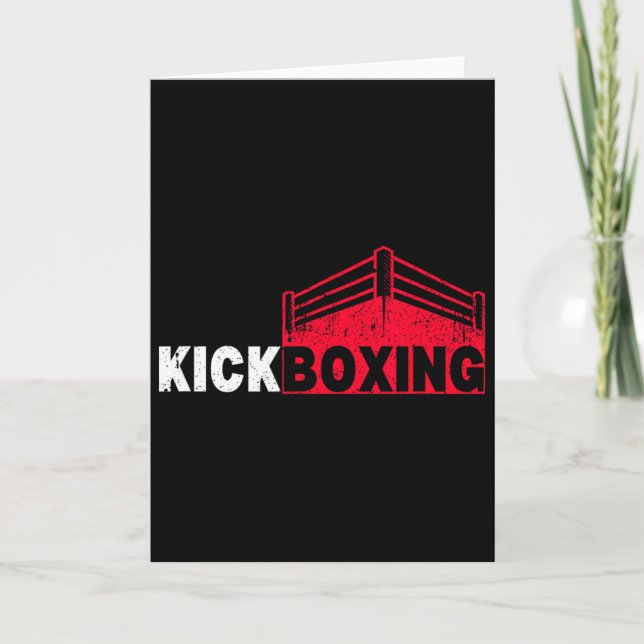 Kickboxing Fighting Ring Sport  Card (Front)