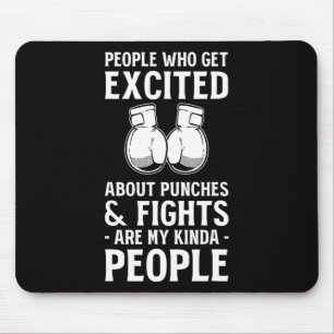 Kickboxing Fights Kickboxing Fan Professional Kick Mouse Pad