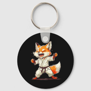 Kickboxing Fox Martial Arts Karate Jiu-Jitsu MMA Key Ring