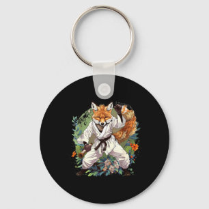 Kickboxing Fox Taekwondo Karate Mma Funny Martial Key Ring