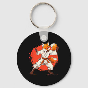 Kickboxing Fox Taekwondo Karate Mma Funny Martial Key Ring