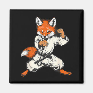 Kickboxing Fox Taekwondo Karate Mma Funny Martial Magnet