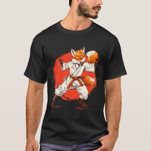 Kickboxing Fox Taekwondo Karate Mma Funny Martial T-Shirt