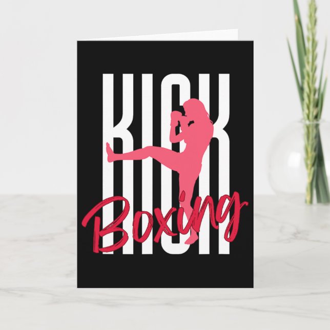 Kickboxing Front Kick  Card (Front)
