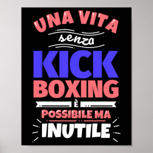Kickboxing Gift Funny Athletic Sports - No Screws Poster