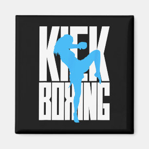 Kickboxing Girl In Training Magnet