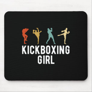 Kickboxing Girl Kickboxer Mouse Pad