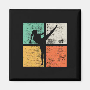 Kickboxing Girl Muay Thai Kickboxer Magnet